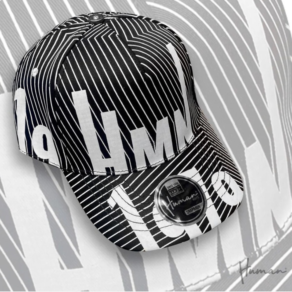 Human Hats Unisex Black Pinstripe unisex adjustable baseball Cap